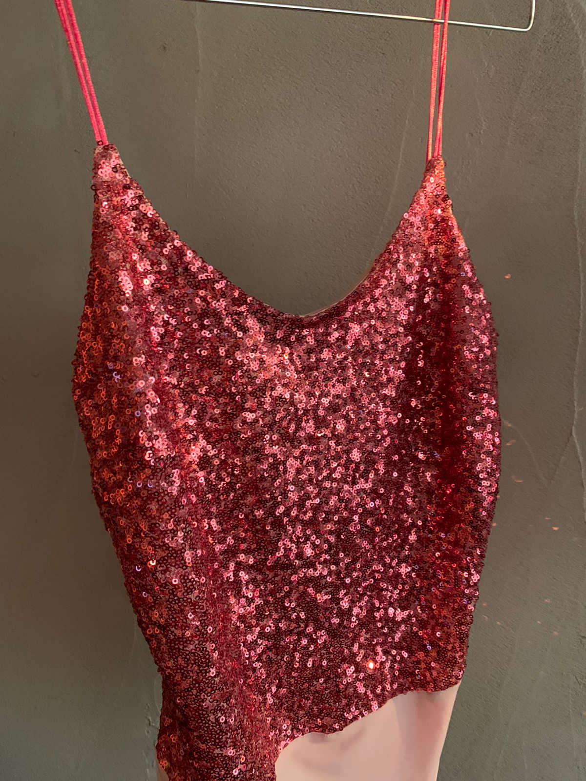 Body de tiras lentejuelas